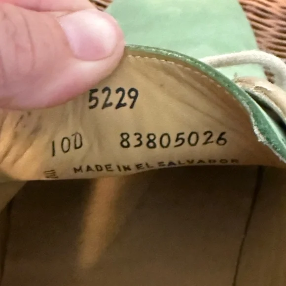 Brooks Brothers Green Suede/Nubuc Goodyear Welted Mens Oxford Size 10D - Picture 12 of 12